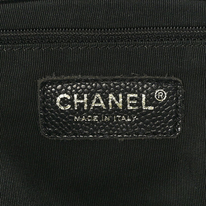 Chanel Caviar Quilted Petit Shopping Tote PST Black 6 of 9