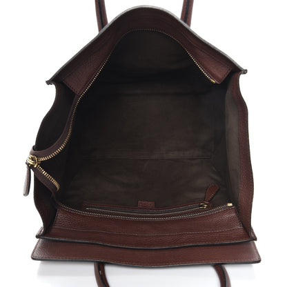 Celine Pebbled Calfskin Mini Luggage Chocolate 5 of 12