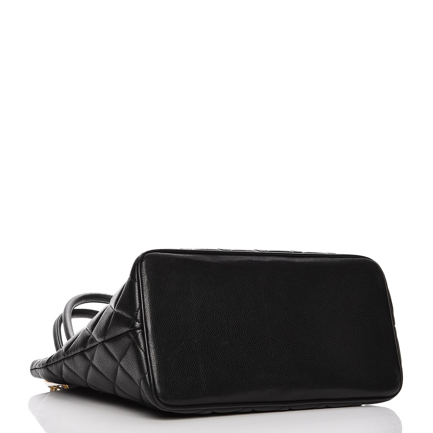 Caviar Quilted Medallion Tote Black