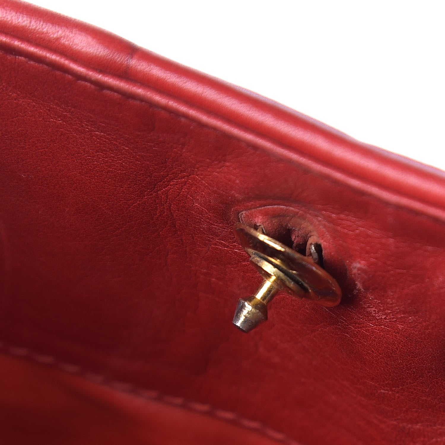 Chanel Lambskin Quilted Tote Red 14 of 15