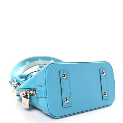 Louis Vuitton Epi Jacquard Alma BB Turquoise 4 of 10