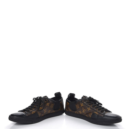 Louis Vuitton Calfskin Monogram Slalom Sneakers 9 Black 6 of 10
