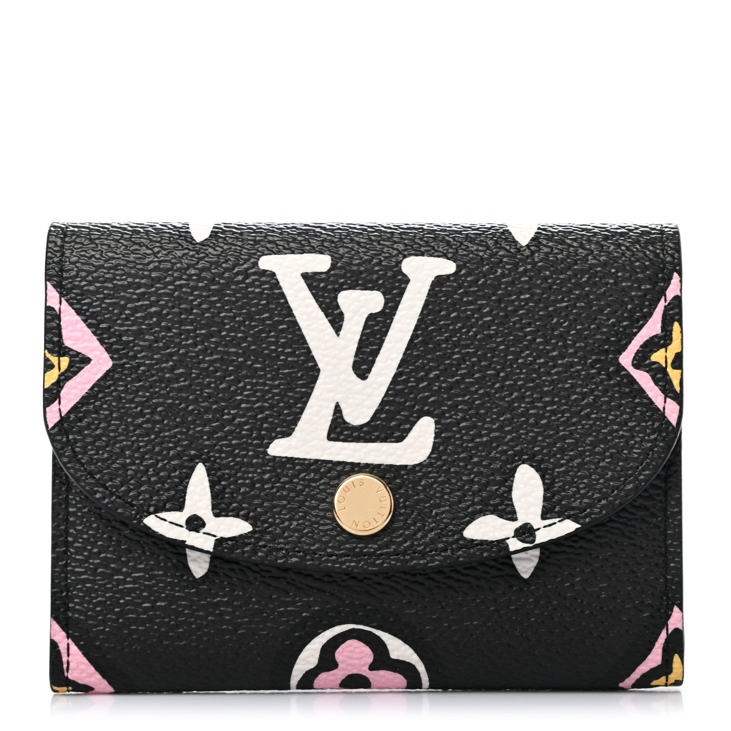 Louis Vuitton Monogram Giant Wild At Heart Rosalie Coin Purse Black 1 of 6