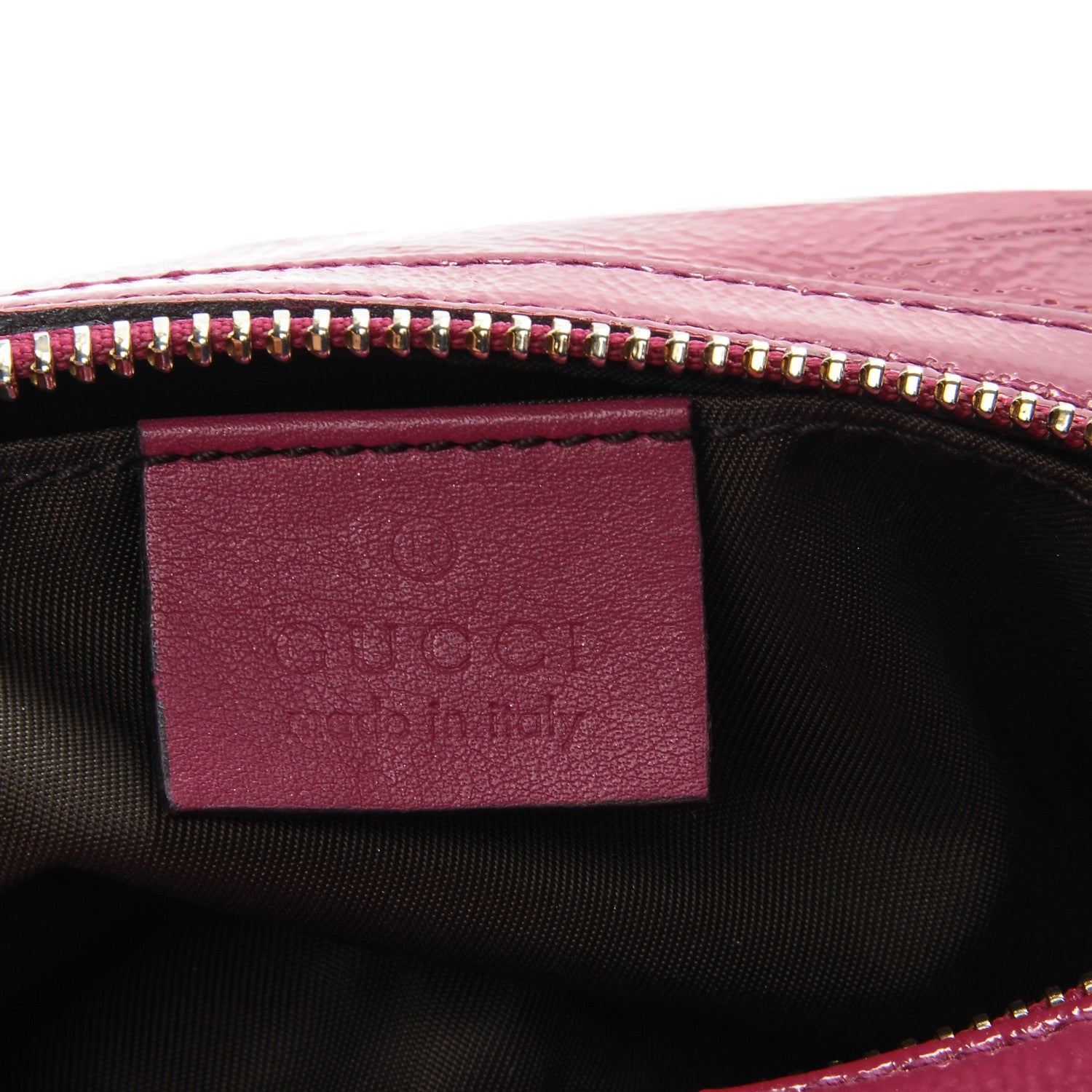 Gucci Patent Medium Soho Cosmetic Case Bright Bougainvillea 6 of 7