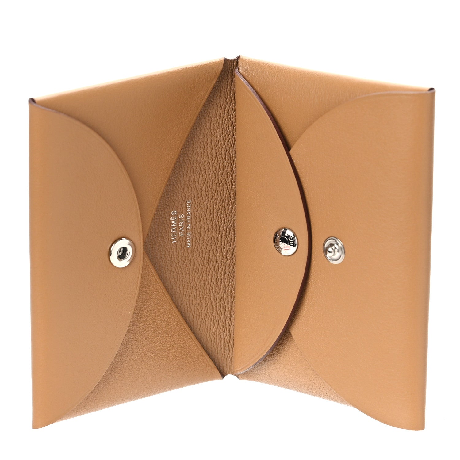 Hermes Swift Moulin à Wind Calvi Duo Card Case Gold 5 of 9