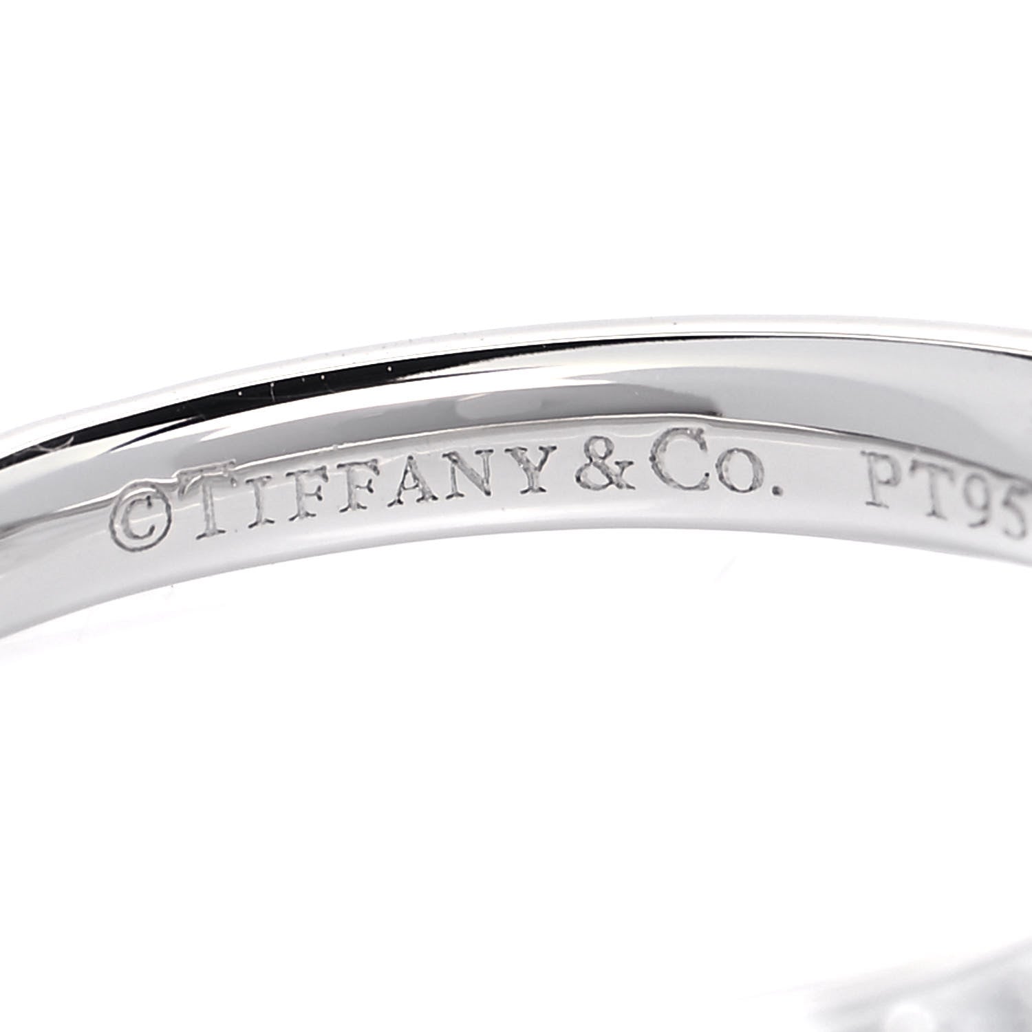 Tiffany Platinum Diamond .23ct Harmony Round Brilliant Engagement Ring 47 4 5 of 7
