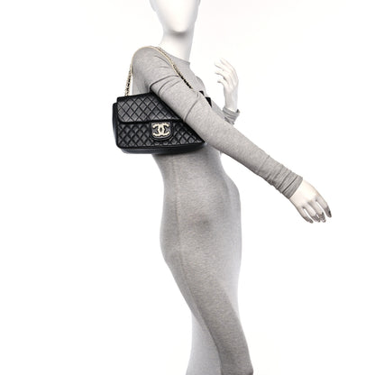 Chanel Lambskin Quilted Medium Westminster Pearl Black 2 of 10