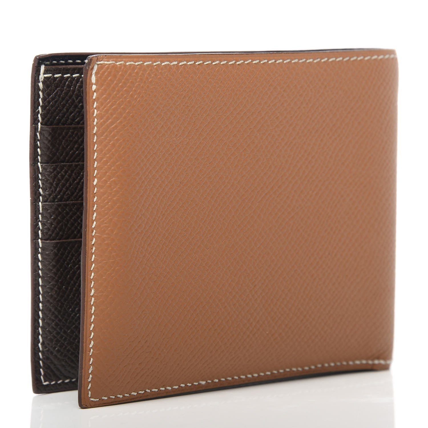 Hermes Epsom MC2 Copernic Compact Colorblock Wallet Gold 3 of 8
