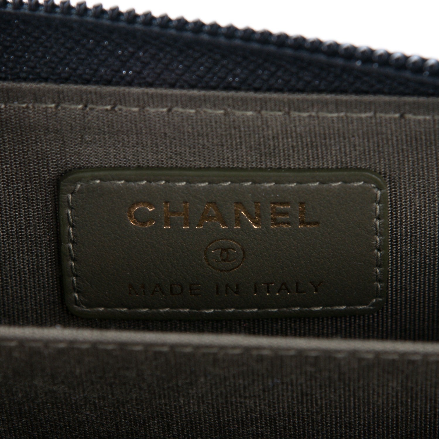 Chanel Caviar Quilted Boy Zip Around Coin Purse Wallet Black 6 of 7