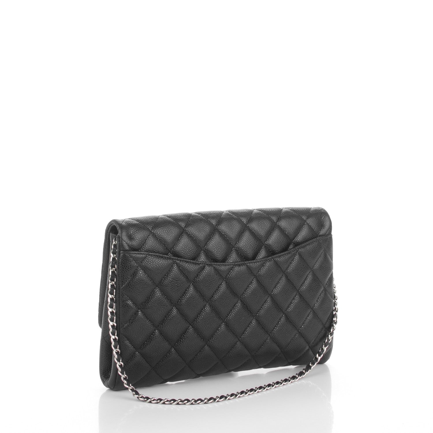 Chanel Caviar Quilted Clutch With Chain Flap Black 3 of 6
