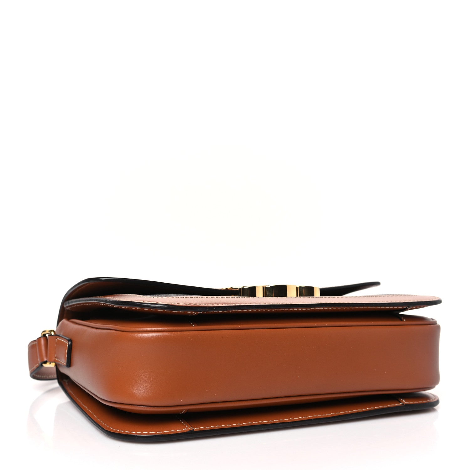 Celine Calfskin Triomphe Canvas Teen Triomphe Bag Tan 4 of 9