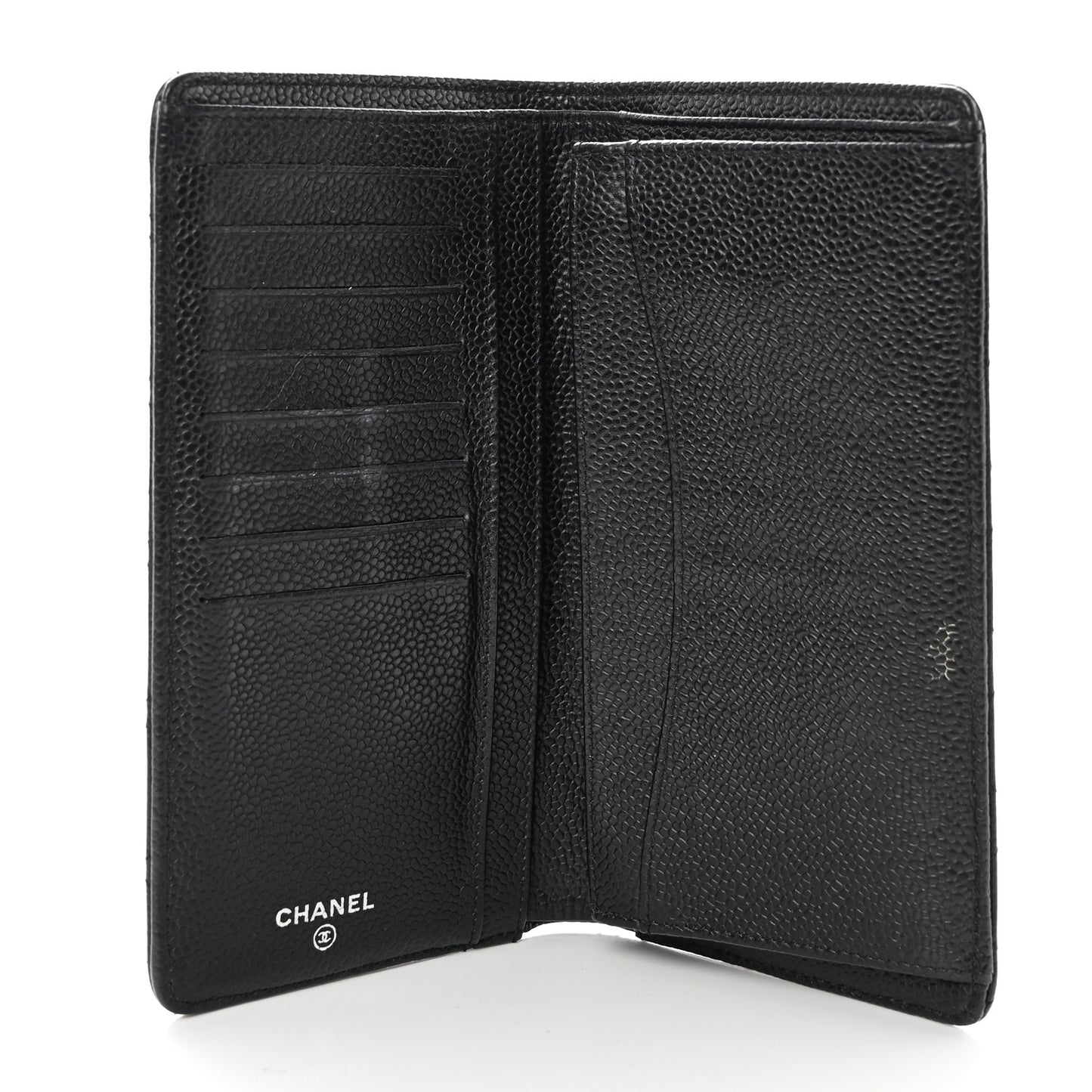 Caviar Quilted Yen Wallet Black