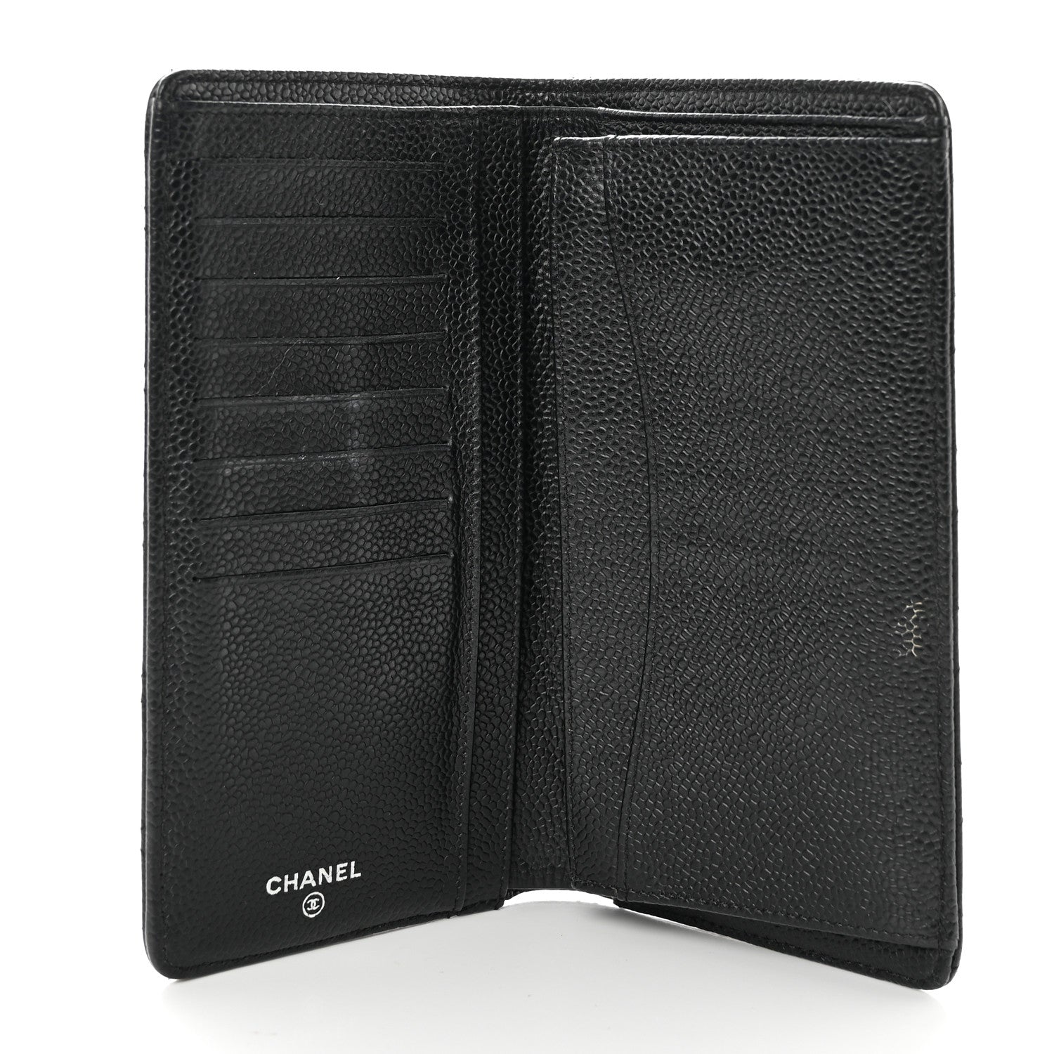 Chanel Caviar Quilted Yen Wallet Black 5 of 15