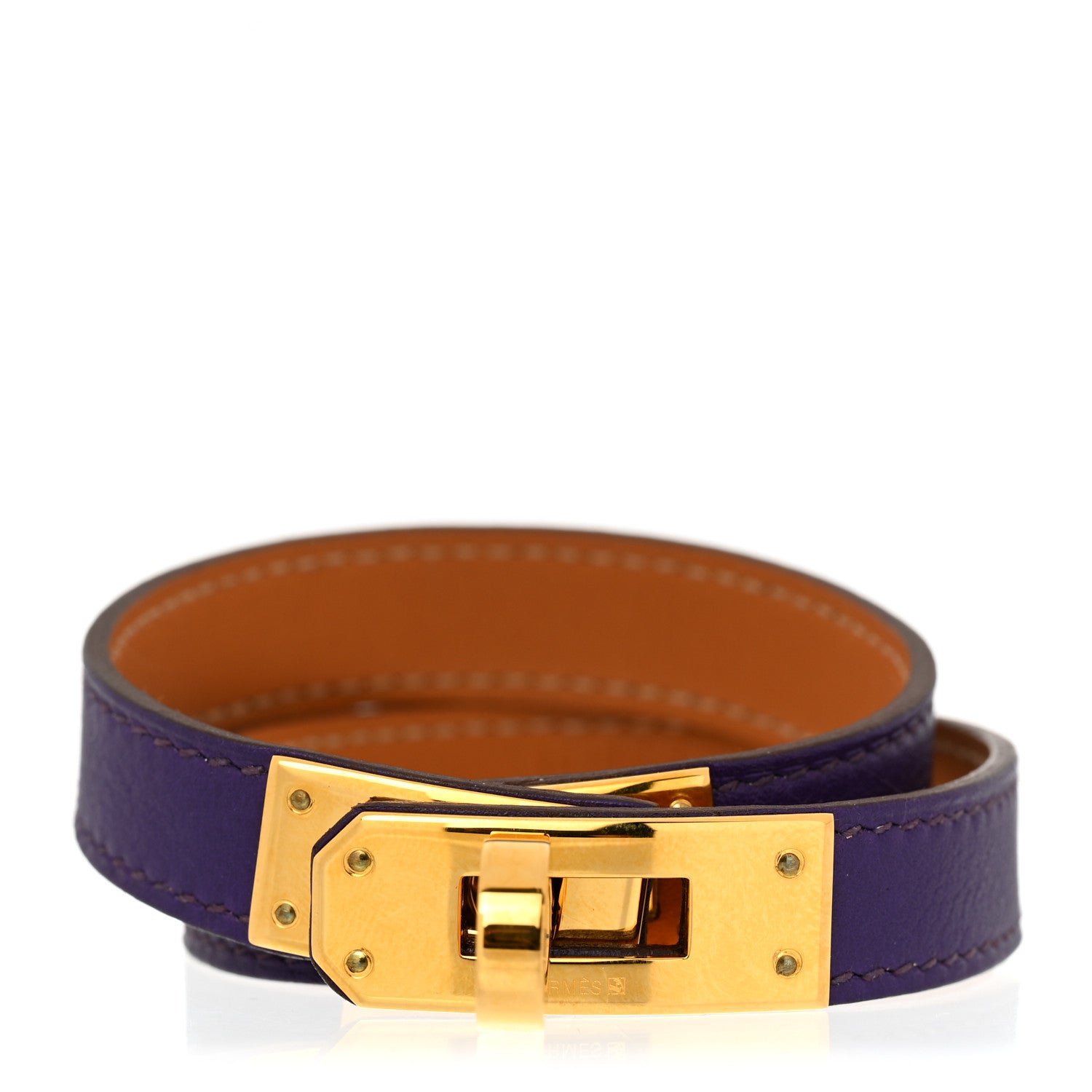 Hermes Swift Kelly Double Tour Bracelet S Iris 1 of 7