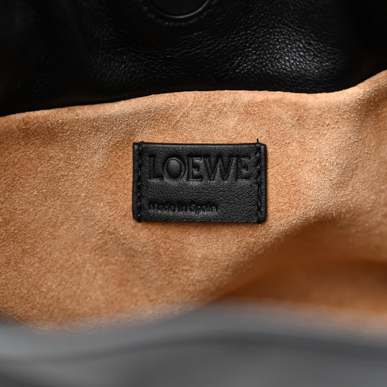 Loewe Calfskin Mini Flamenco Knot Clutch Black 6 of 11