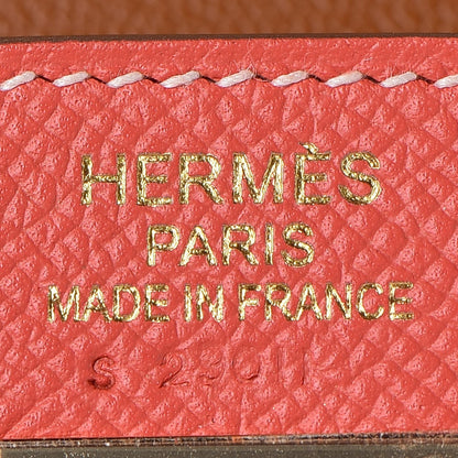 Hermes Epsom Verso Kelly Retourne 35 Rose Jaipur Gold 15 of 32