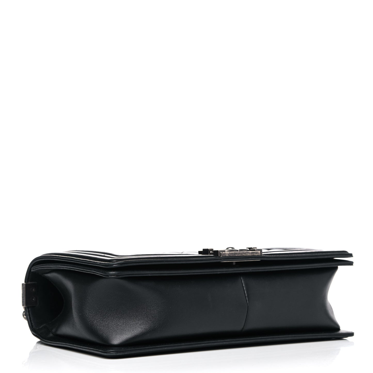 Calfskin Quilted New Medium Boy Flap Black