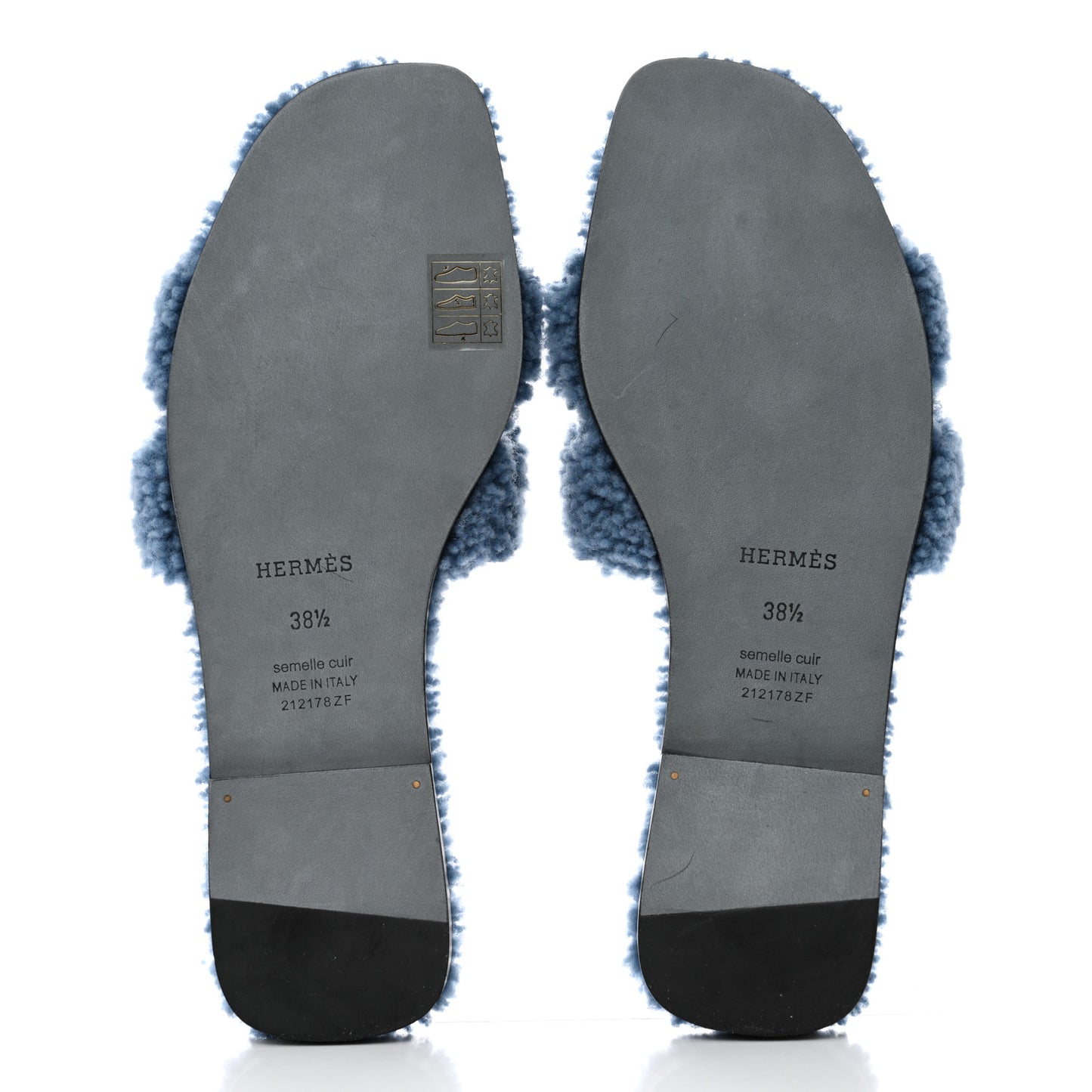 Woolskin Oran Sandals 38.5 Bleu