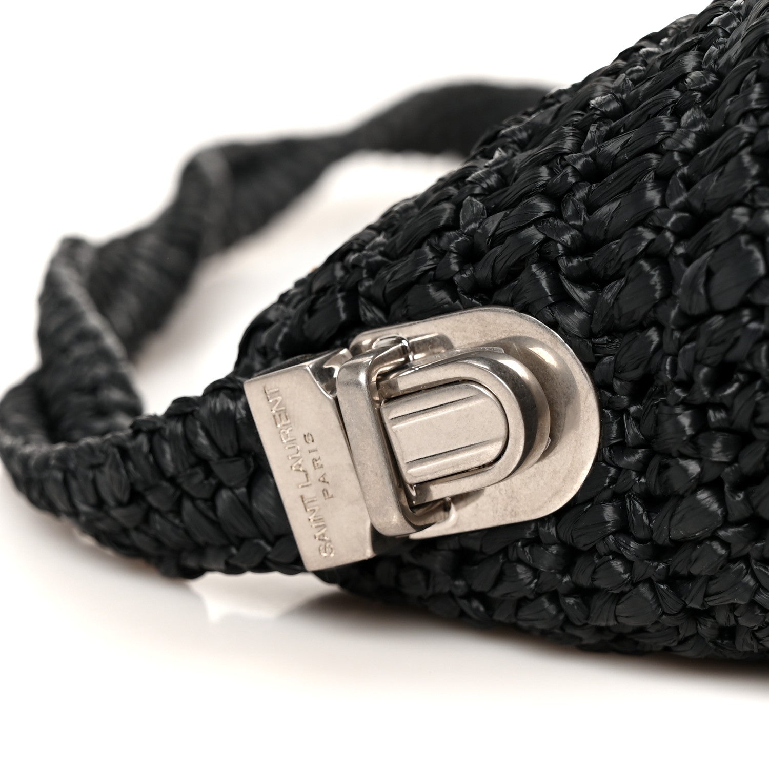 Saint Laurent Raffia Le Crossbody Black 8 of 11