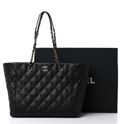 Chanel Caviar Quilted Large Shopping Tote Black 10 of 10