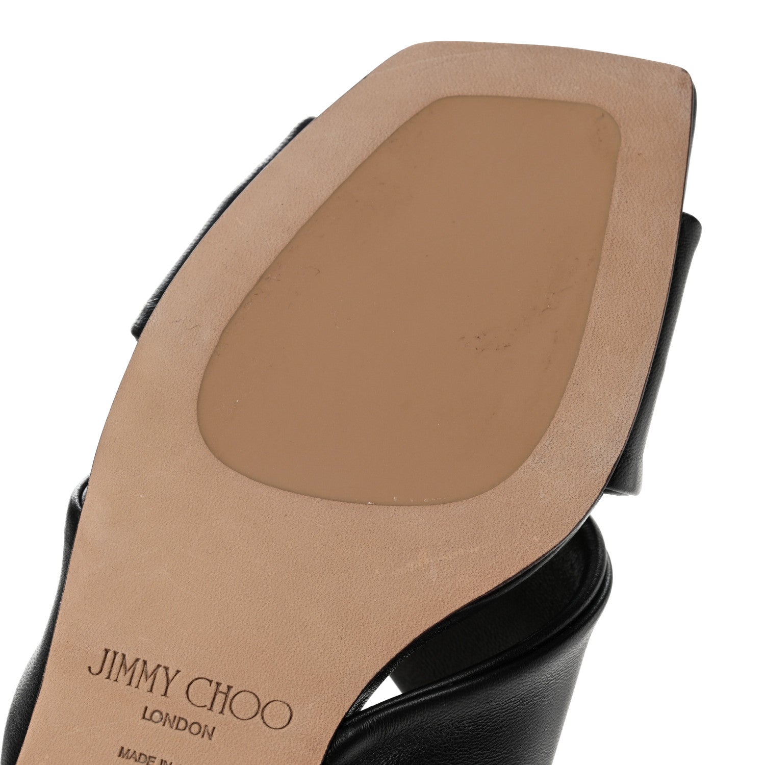 Jimmy Choo Nappa Narisa Flat Sandals 37.5 Black 10 of 12