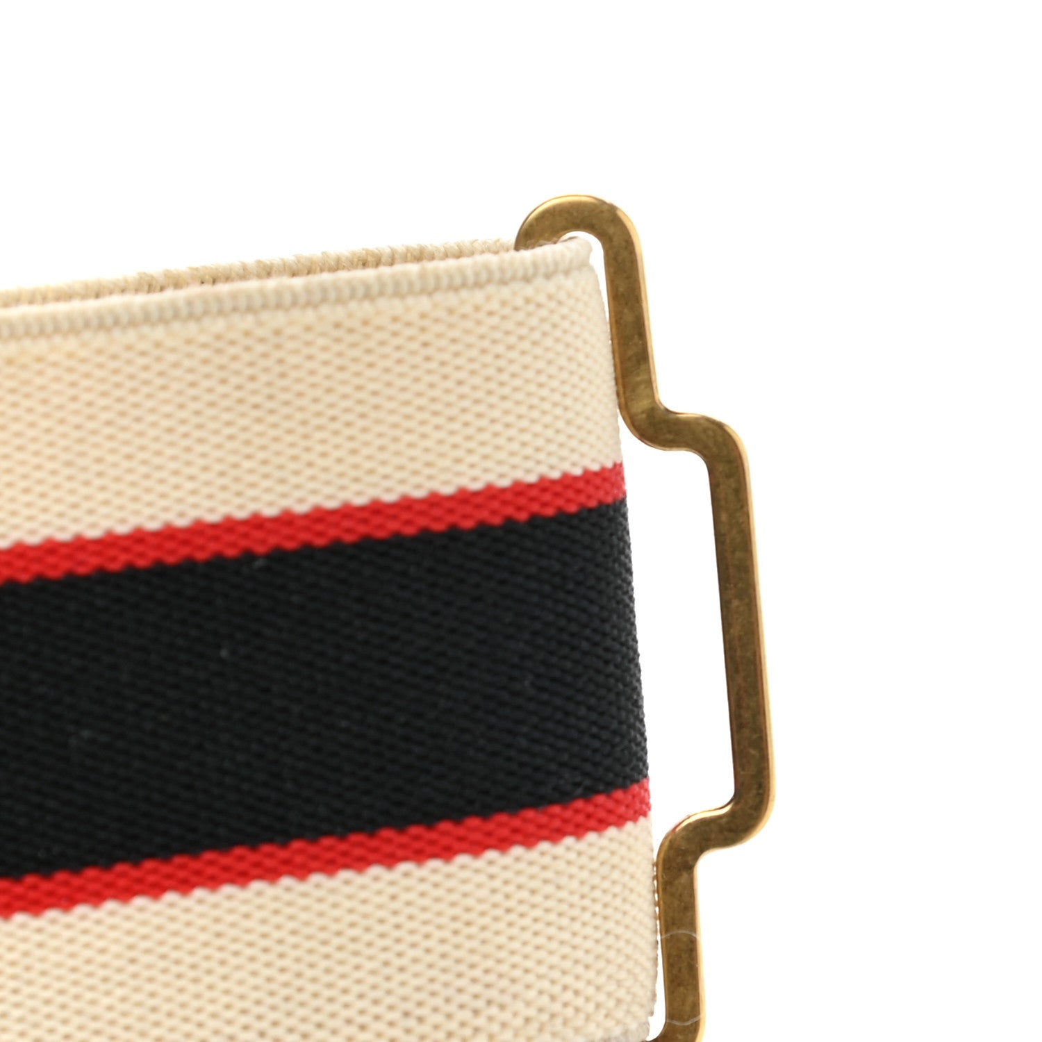 Gucci Jacquard Crystal Stripe Double G Belt 85 34 White 7 of 7