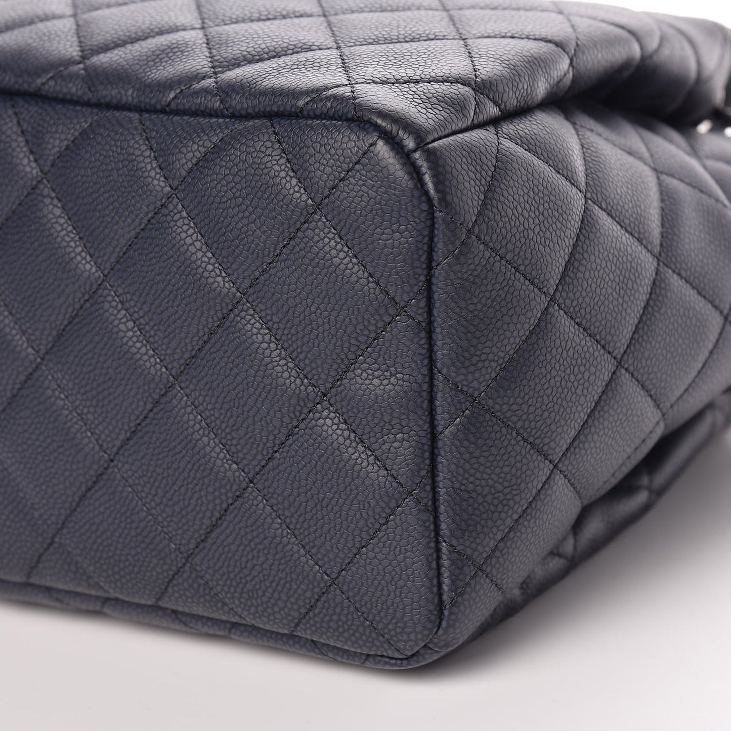 Lambskin Camellia Embossed Wallet On Chain WOC Black
