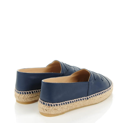 Chanel Lambskin CC Espadrilles 35 Dark Navy 4 of 9