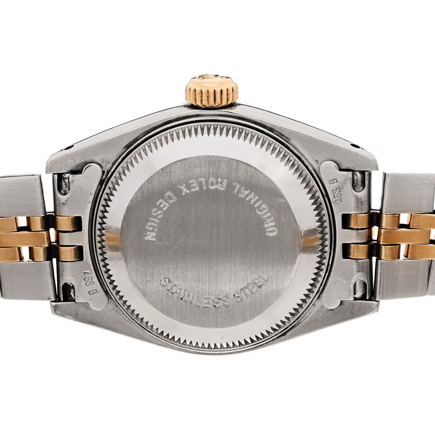 Stainless Steel 18K Yellow Gold 26mm Oyster Perpetual Datejust Watch White Roman 69173
