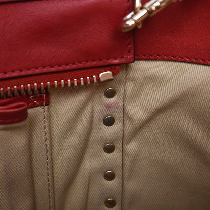 Valentino Garavani Vitello Rockstud Double Handle Tote Rosso Valentino 18 of 18