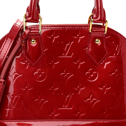 Louis Vuitton Vernis Alma BB Pomme D'Amour 7 of 9