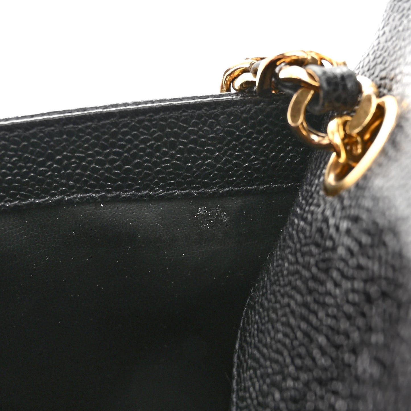 Caviar CC Shoulder Bag Black