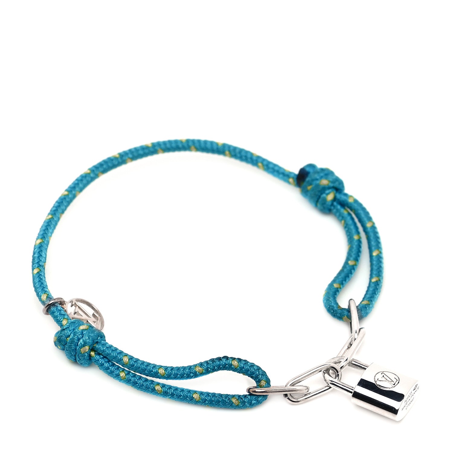 Louis Vuitton X UNICEF Sterling Silver Lockit Bracelet Blue 1 of 4