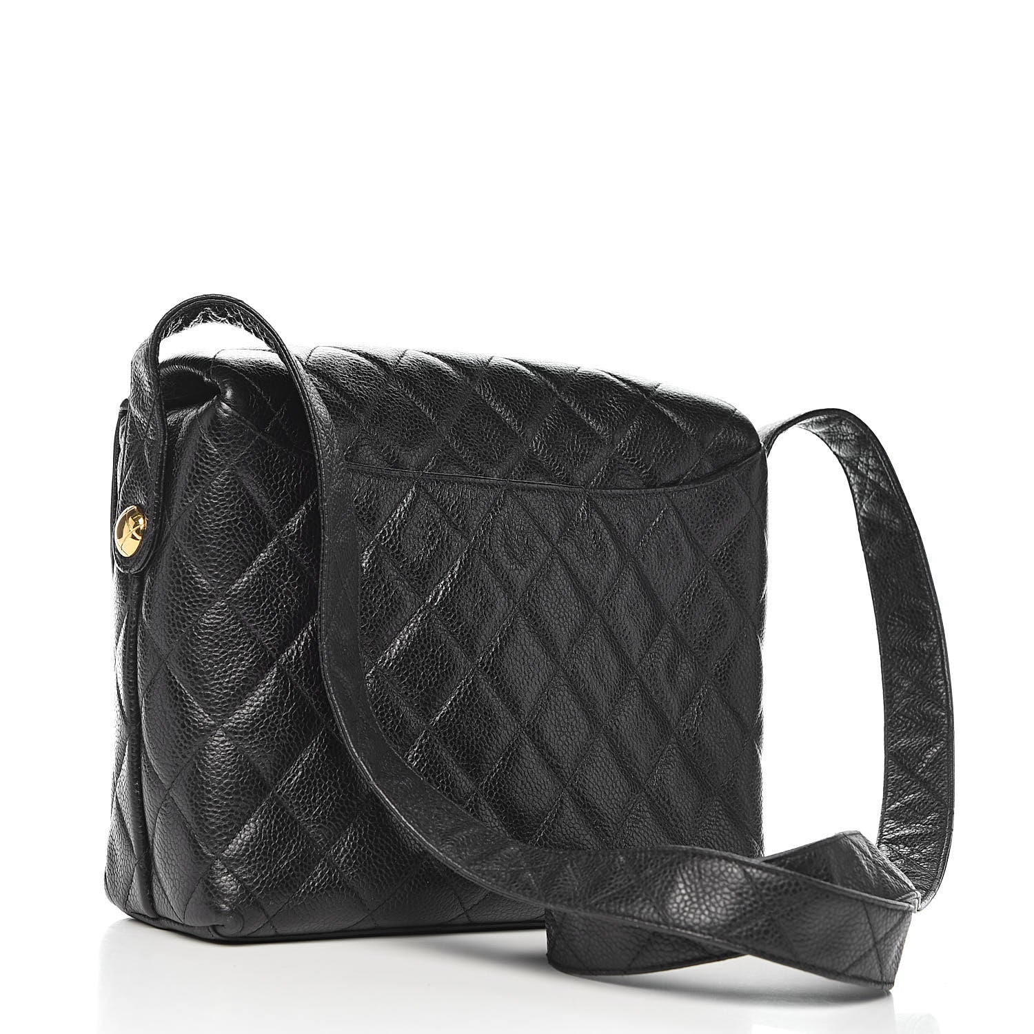 Chanel Caviar Quilted Flap Shoulder Bag Black 2 of 12