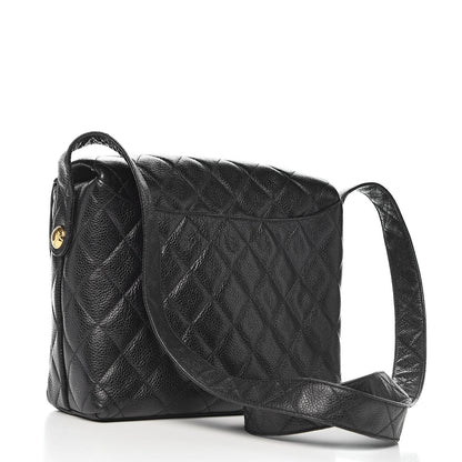 Chanel Caviar Quilted Flap Shoulder Bag Black 2 of 12