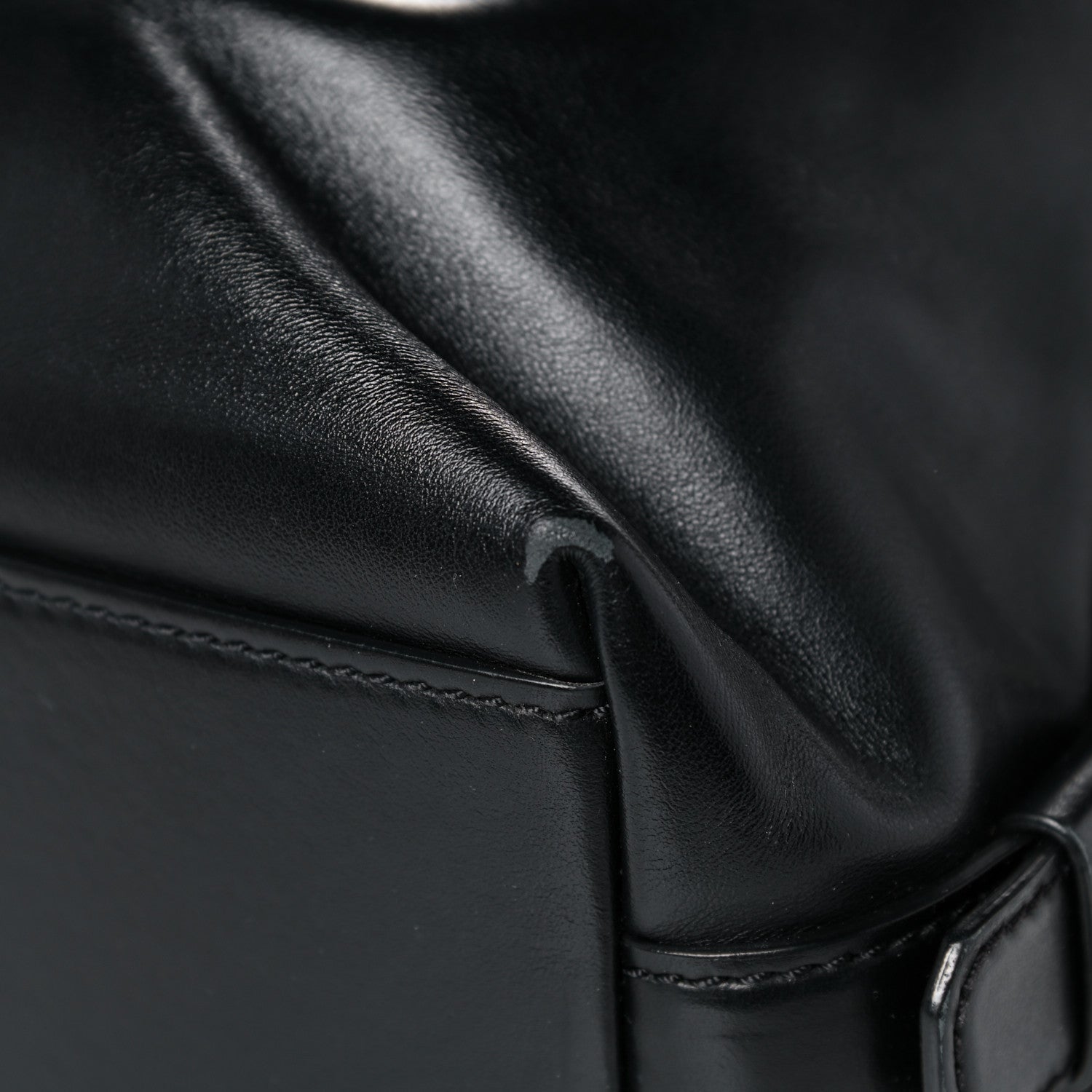 Givenchy Waxed Calfskin Medium Nightingale Logo Strap Black 9 of 19
