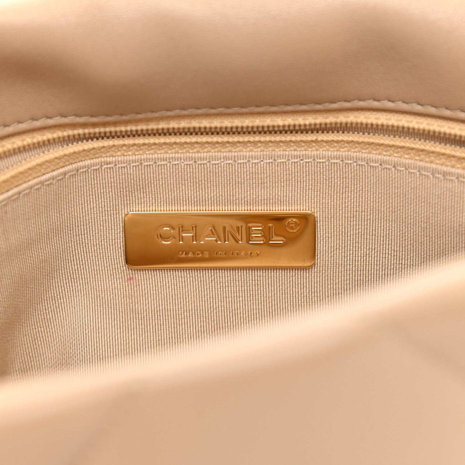 Chanel Lambskin Quilted Medium Chanel 19 Flap Dark Beige 6 of 10