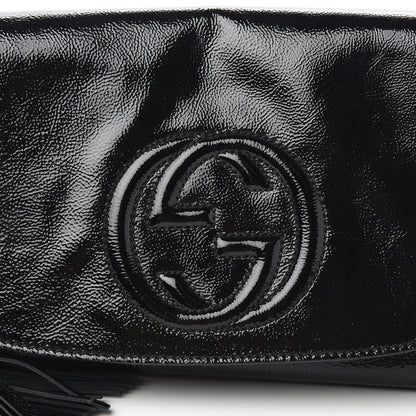 Gucci Patent Medium Soho Flap Crossbody Black 9 of 9
