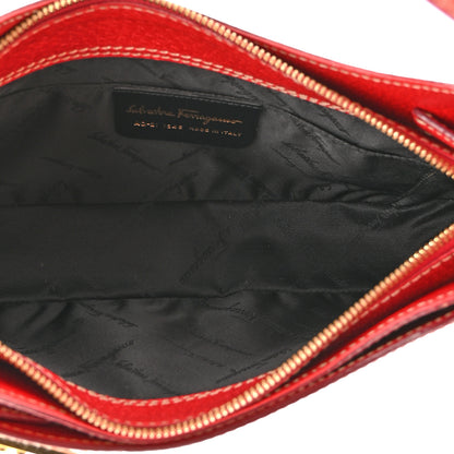 Salvatore Ferragamo Pigskin Gancini Hobo Red 5 of 13