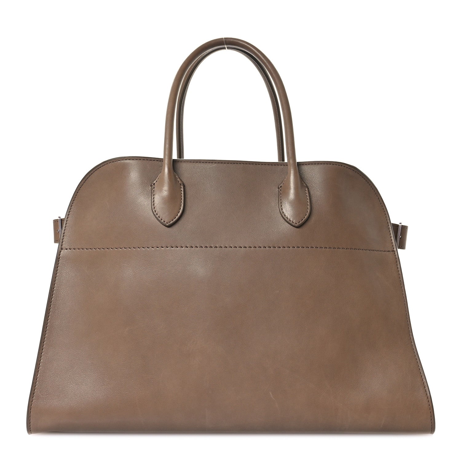 The Row Polished Saddle Calfskin Soft Margaux 15 Mouse Grey 1 of 11