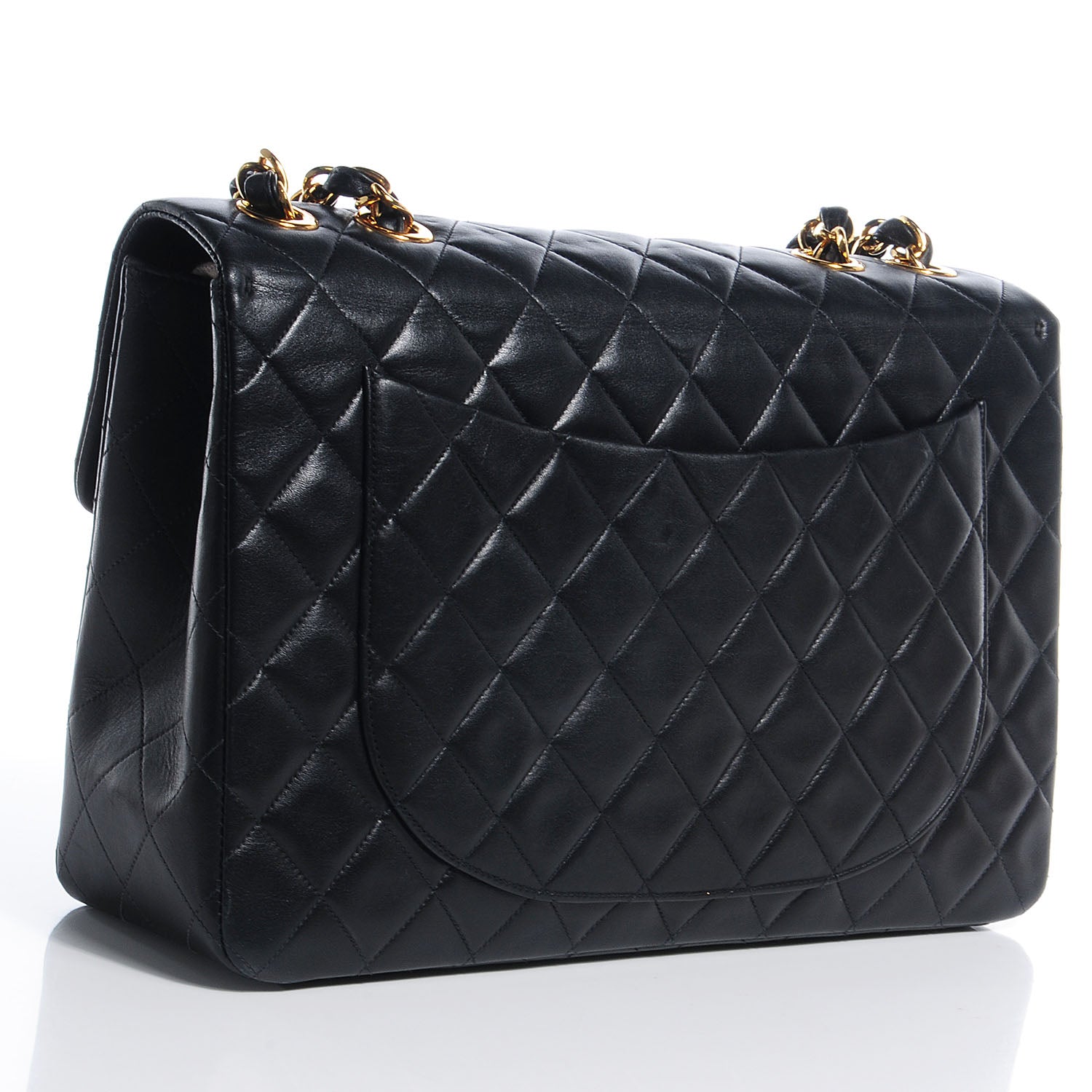Chanel Lambskin XL Jumbo Flap Black 4 of 10