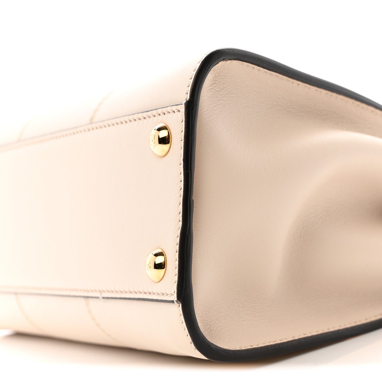 Calfskin Crocodile Mini Peekaboo Iconic Satchel Camelia Toast