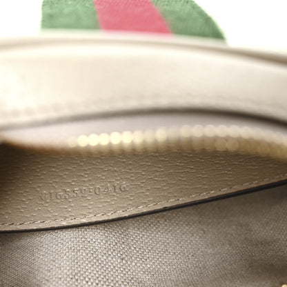 Gucci GG Supreme Monogram Textured Dollar Calfskin Mini Ophidia Shoulder Bag Beige Mystic White Oatmeal 7 of 11