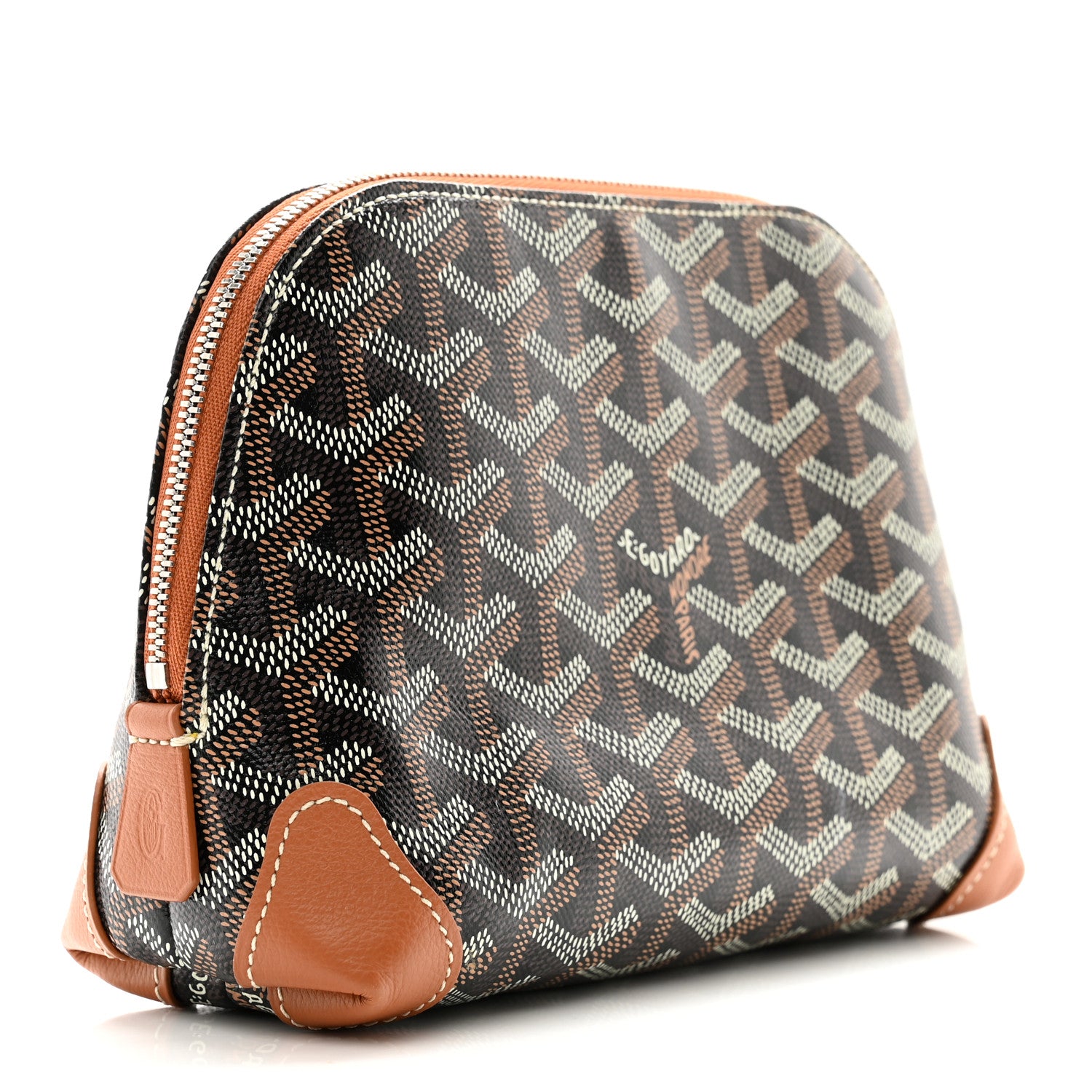 Goyard Goyardine Vendome Toiletry Pouch Black Gold 3 of 6