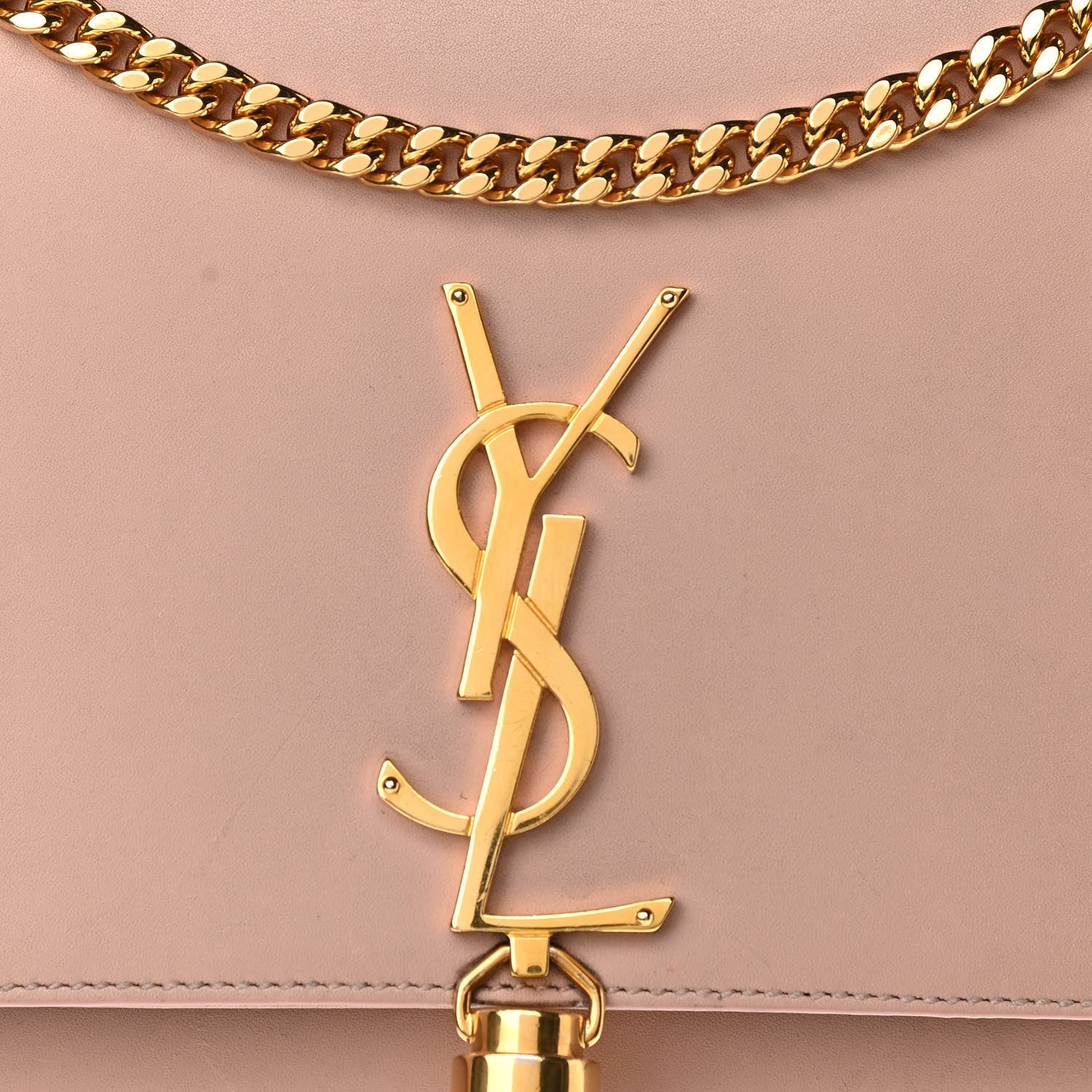Saint Laurent Smooth Calfskin Medium Classic Monogram Kate Tassel Satchel Pink 6 of 16