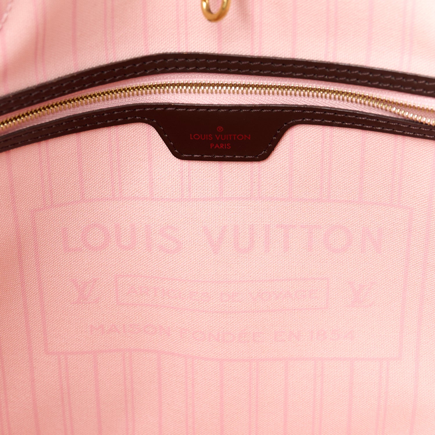 Louis Vuitton Damier Ebene Neo Neverfull MM Rose Ballerine 6 of 13