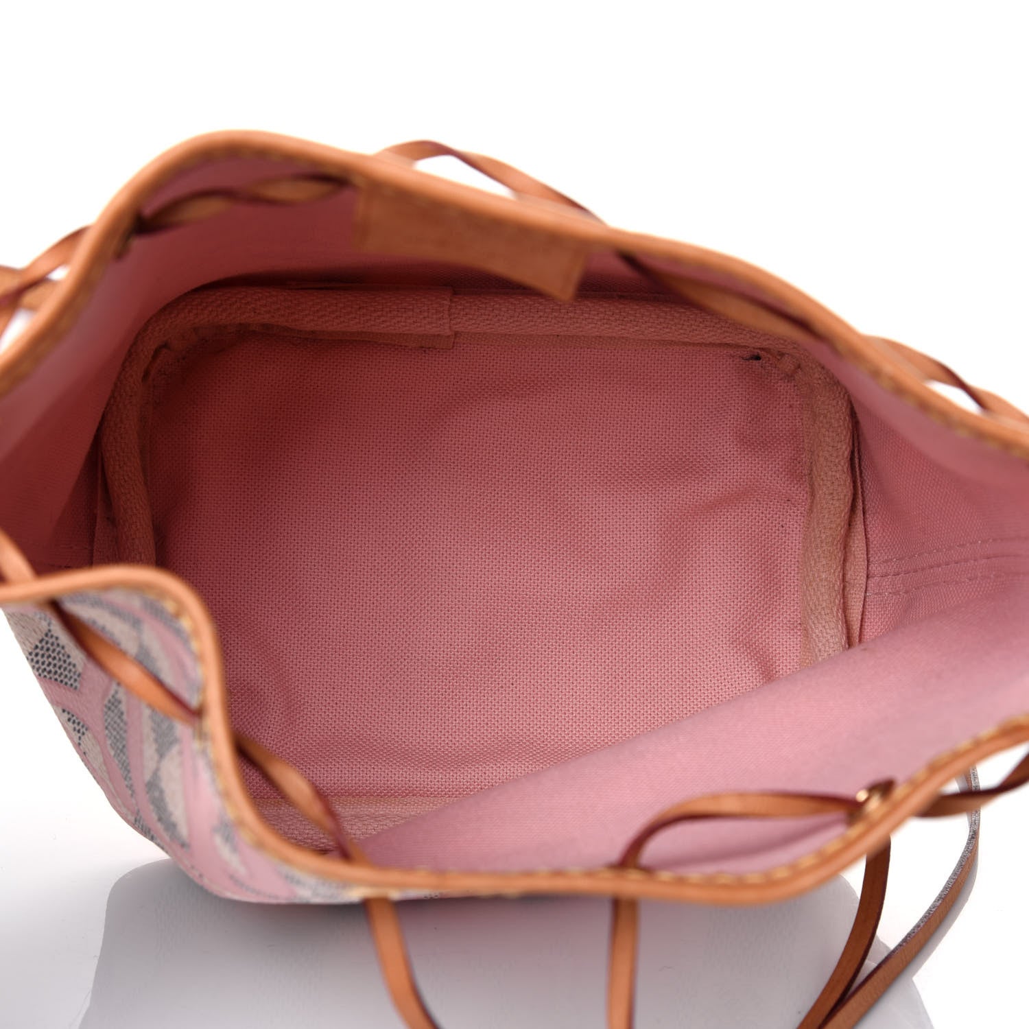 Louis Vuitton Damier Azur Tahitienne Nano Noe Rose Ballerine 5 of 15