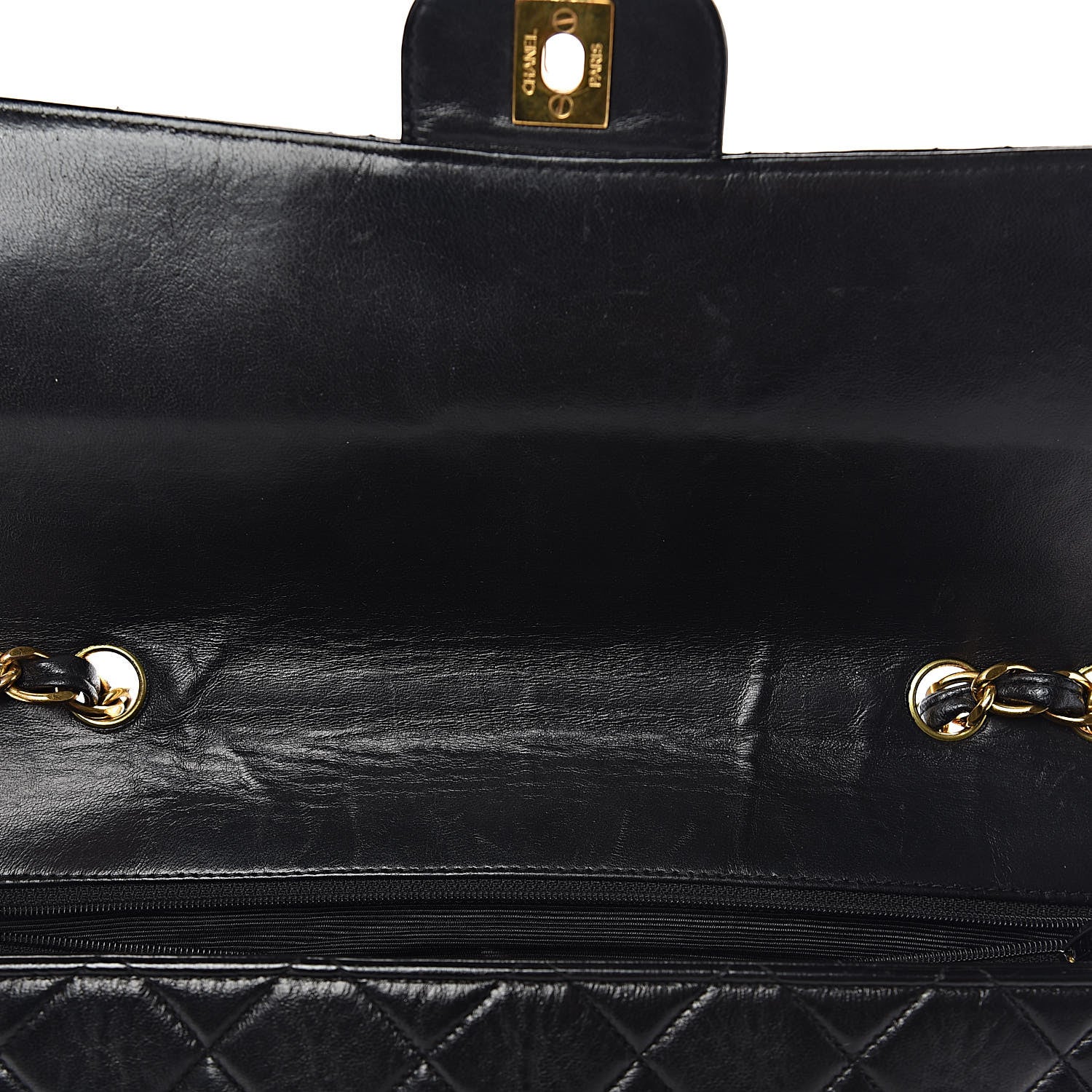 Chanel Lambskin Quilted Jumbo Single Flap Black 10 of 14