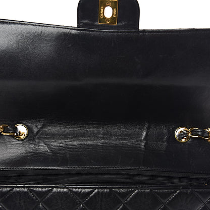 Chanel Lambskin Quilted Jumbo Single Flap Black 10 of 14