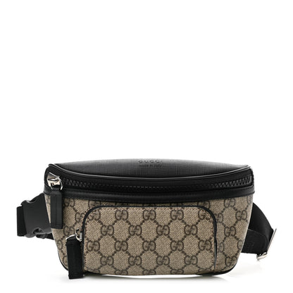 Gucci GG Supreme Monogram Belt Bag Black 1 of 11